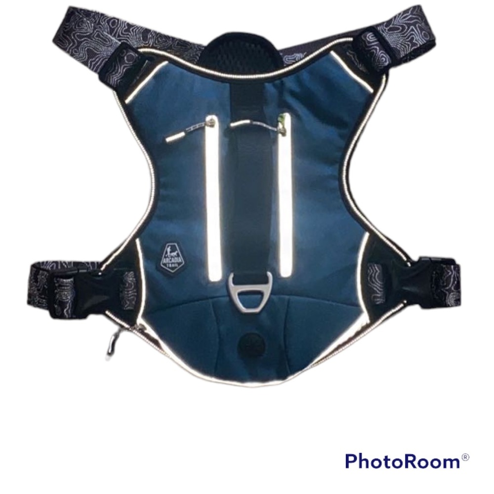 Dog Arcadia trial harness backpack blue large